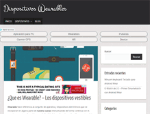 Tablet Screenshot of dispositivoswearables.net